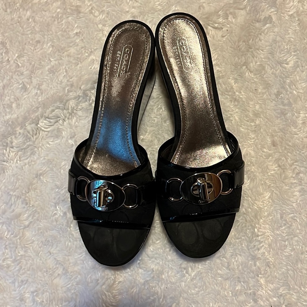 Coach wedge shoes